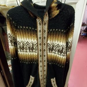 ARTESANIAS WILLY ALPACA HOODIE SWEATER